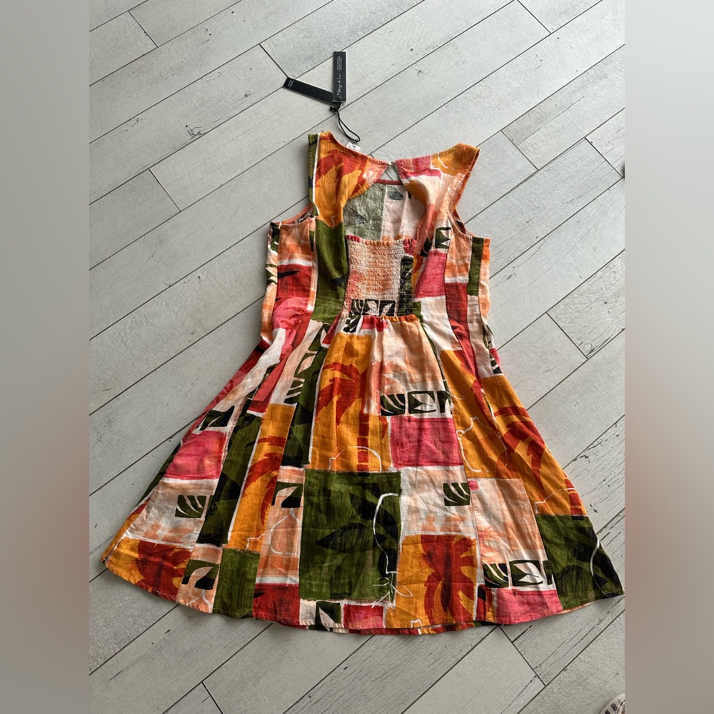 Nicole Miller Multicolor Patchwork Mini Dress - image 2